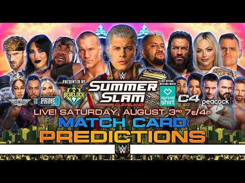 WWE SummerSlam 2024 - Match Card Predictions