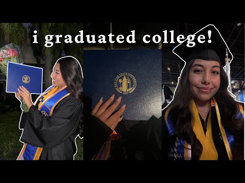 my college graduation vlog: grwm, ceremony, college bar senior night | san jose state university