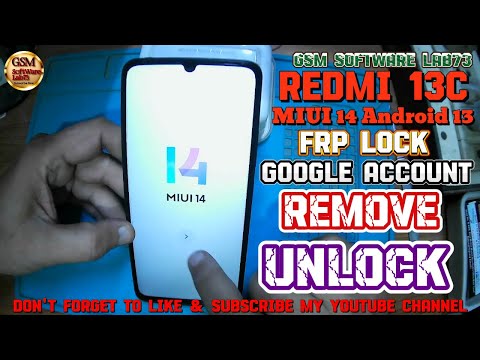 Redmi 13C MiUi 14 Frp Bypass|Android 13|Redmi 13C MiUi 14 Google Account Unlock