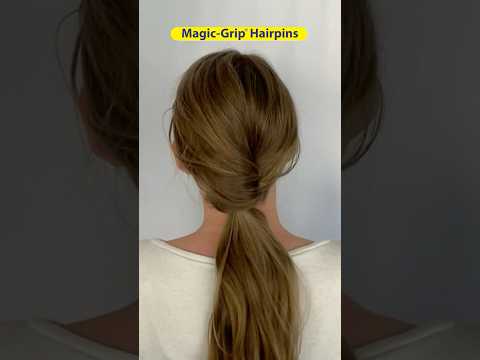 Quick & Elegant pony tail - with a twist! Magic-Grip Hairpins from Good Hair Days