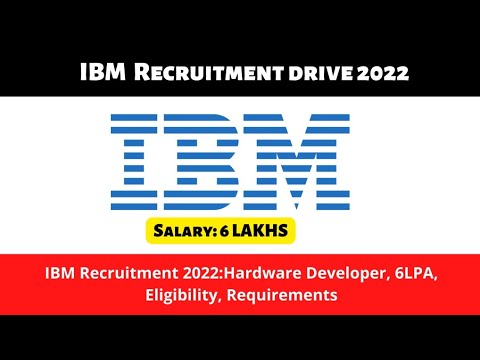 IBM Hiring Freshers 2022 | Salary 6LPA 🔥 | Hiring Freshers