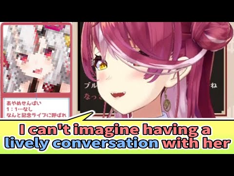 Marine Feels Awkward to Communicate With Her [ENG SUB] Hololive Nakiri Ayame