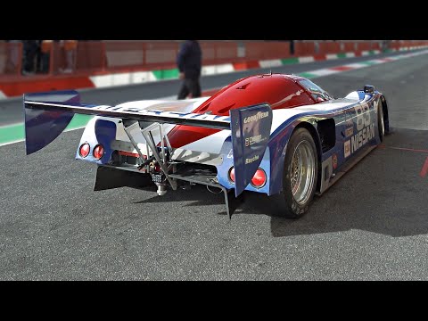 The 800hp/900kg Japanese Group C Monster; 1990 Nissan R90CK engine sounds feat. OnBoard Footage!