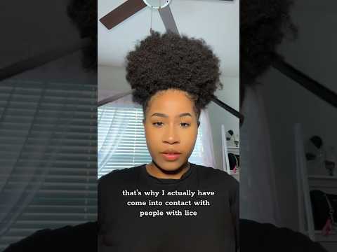 Why I’ve never had lice 🪳 #naturalhair #afrohair #curlyhair