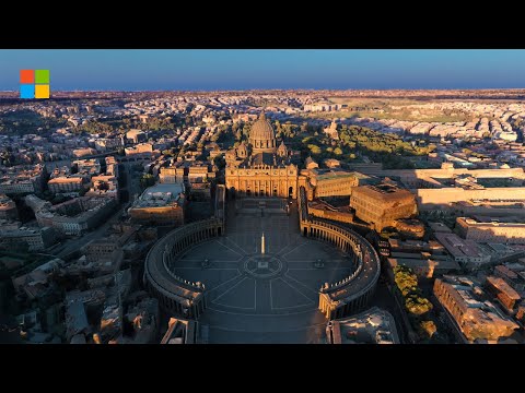 The world's first 3D replica of St. Peter's Basilica, made with Microsoft AI