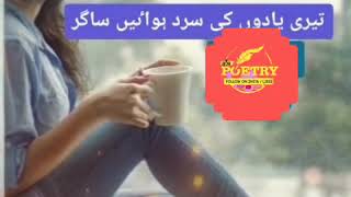 Tri yaadon ki Thandi Hawaen Sagar | Shayari Status | Chai or Tea  status | #status #bkrpoetey