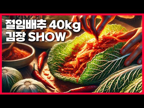 🔴 고품격 요리교실 오늘 오후4시! 무채 적은 절임배추 40kg 김장 SHOW 241111(월)