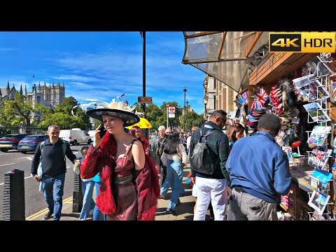 Artistic People and Places of London -2024 | London Walk watching Art and People [4K HDR]