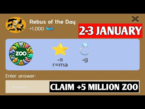 Rebus Of The Day Zoo 3 January | Zoo Rebus Of The Day | Rebus Of The Day Zoo