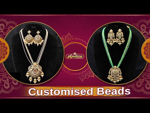 Customised Beads Collection | 1Gram Gold Jewellery | Ambica Fashion Jewellery