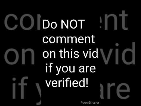 Do NOT comment if your verified!