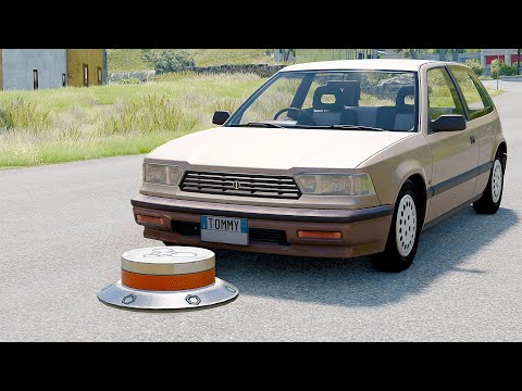 Mobil vs Bollard #11 - BeamNG Drive