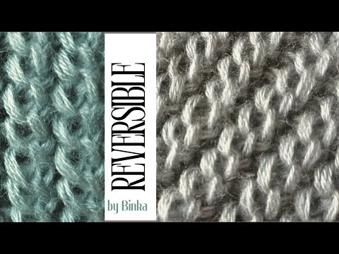 [Bulgarian] Reversible Chain Stitch. How to knit the easiest one-row repeat original stitch.