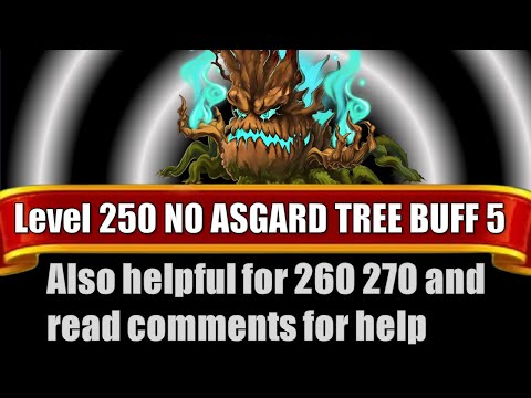 Level 250 NO Asgard Tree of Wisdom Buff 5 Root of Evil | Heidi Event #herowars #herowarsweb