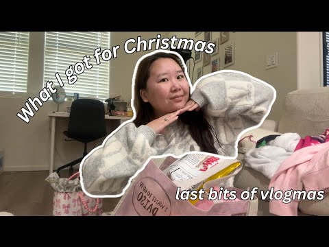 what i got for Christmas + last bits of vlogmas