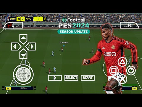 eFootball PES 2024 PPSSPP Update Texture New Stadium & Faces Real Camera Ps5