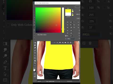 Change color of t-shirt very easily in #photoshop #shorts #shortsfeed #shortsvideo