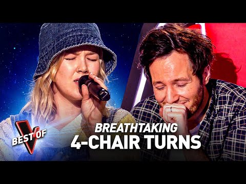 BREATHTAKING 4-Chair Turn Blind Auditions on The Voice