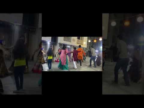 Navaratri celebrations at our apartment, Gujarat Garba dance, Part 2