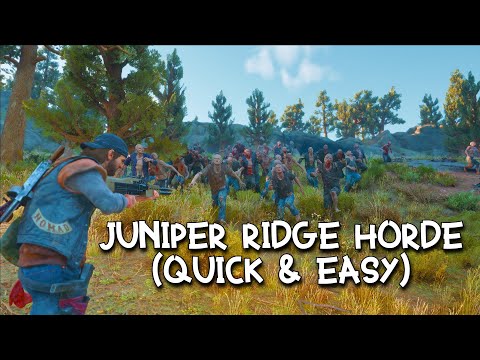 How To Kill JUNIPER RIDGE HORDE Easily ?? | Days Gone PC | No Damage