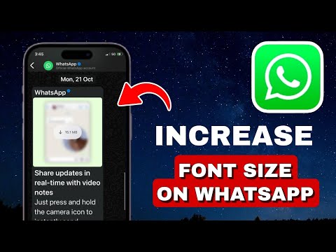 How To Increase Font Size In WhatsApp iPhone (UPDATED METHOD)