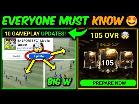 OMG😱 NEW FC MOBILE UPDATE - 105 OVR BALLON D'OR EVENT | Mr. Believer