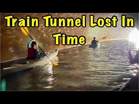 Paddling An Exposed Train Tunnel Flooded in 1948