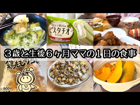 【２児ママの１日の食事】キッチンに立ちっぱなしの日 / 生後６ヶ月の適当離乳食 / 3歳児の偏食 /