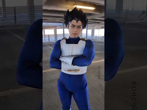 Full video is coming soon!!! You'll never guess who gave me the wig 🥸 #vegeta #cosplay #dragonball