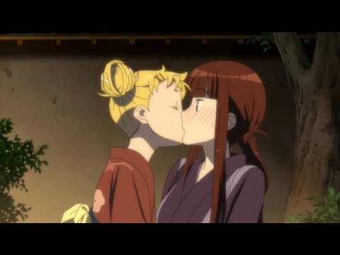 Anime girl kiss girl #16 | Lesbian kiss