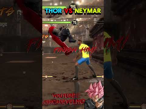 THOR MARVEL vs NEYMAR JR 😂😜 #cercadevelho #neymar #thor #marvel #futbol #gaming #viral #shorts