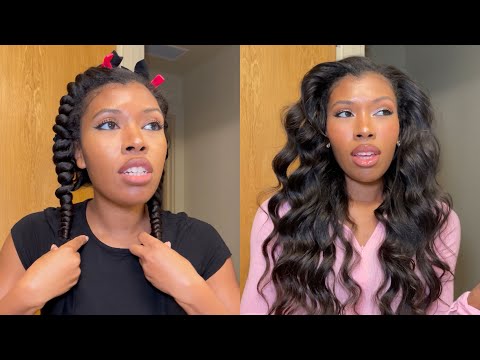 TRYING HEATLESS CURLS WITH TIGHTS