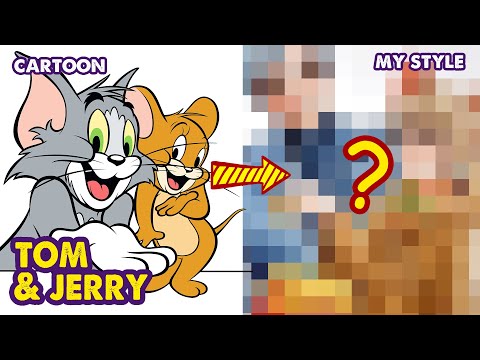 Turn Tom & Jerry Into Human As My Style | Huta Chan Studio