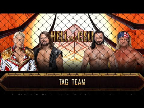 Tag Team Match | Cody Rhodes/AJ Styles vs Drew McIntyre/Dolph Ziggler | Hell in a Cell PPV event