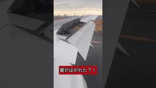 【好きなシーン11】翼がはがれた？！ #ブレーキ #飛行機 #spoiler #スポイラー #10倍速 #shorts