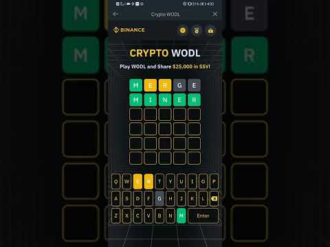 BINANCE 5 WORDS WODL | BINANCE WODL ANSWERS |BINANCE SSV WODL