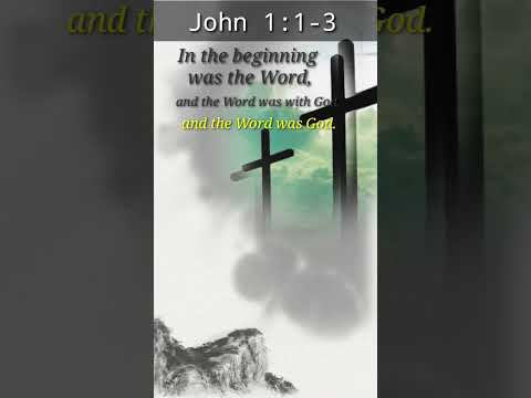 John 1:1-3 In the beginning was the WORD, #shortvideo #bibleverse #shortsvideo #viral #jesus #God