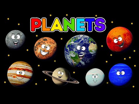 Learn 8 Planets of the Solar System | Preschool Toddler Learning Video