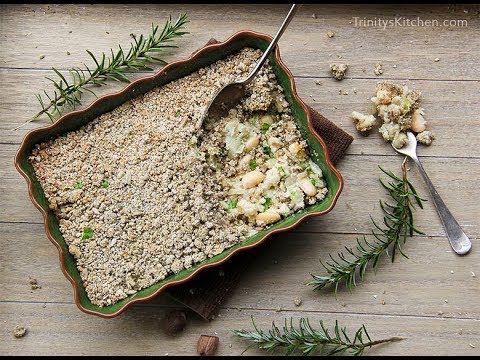 Vegan Butter Bean Coconut Bake with Rosemary & Nutmeg