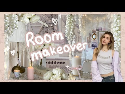 AESTHETIC ROOM MAKEOVER ♡ *pinterest inspired* ✧･ﾟ: *✧･ﾟ:*