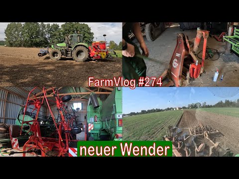 Farmvlog #274: neuer Wender | Triticale säen | Pflug reparieren