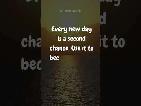 Every new day is a second chance.#motivationalquotes #quotes #motivationalvideo #viral #shorts