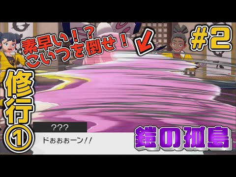 【ポケモン剣盾 鎧の孤島実況#2】修行①！！あのポケモンが素早過ぎる！！【ポケットモンスターソードシールドDLC】