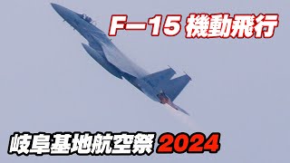 [4K]岐阜基地航空祭 F-15機動飛行（予行）2024.11.16