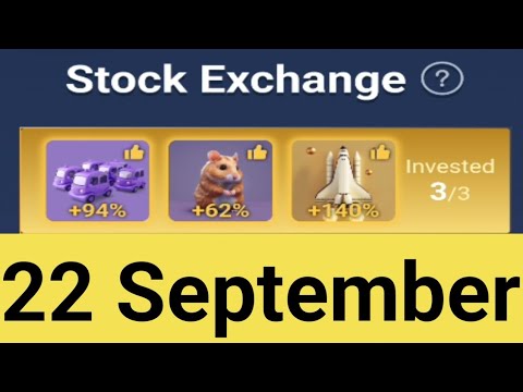 x empire investment fund 22 september | today combo | stock exchange