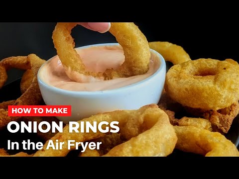 Frozen Onion Rings in Air Fryer | Sugar Spice