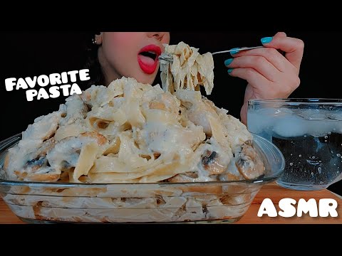 asmr pasta alfredo 🍝👅 |목방 크리미 알프레도 파스타| creamy cheese pasta| eatingsounds😋 Notalking 🐾