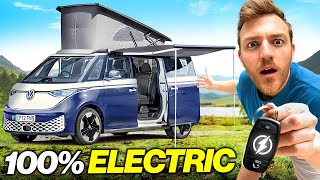 NEW £80k VW ID Buzz EV Camper Van Overnight REVIEW