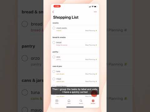 If you need a hand with meal planning and grocery shopping, try this flow in Todoist! 🛒