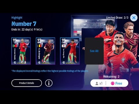 NUMBER 7 : Pack opening 🤩🔥 Cristiano Ronaldo, De Bruyne, Son | Claiming all rewards | eFootball 2024